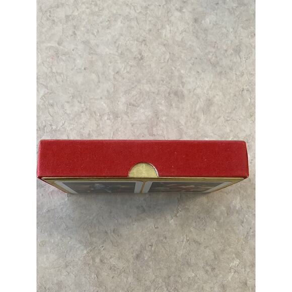 Vtg Waddingtons Playing Cards Velvet Box 54 Card Set Mascot Pencils Case Bridge - Picture 16 of 16